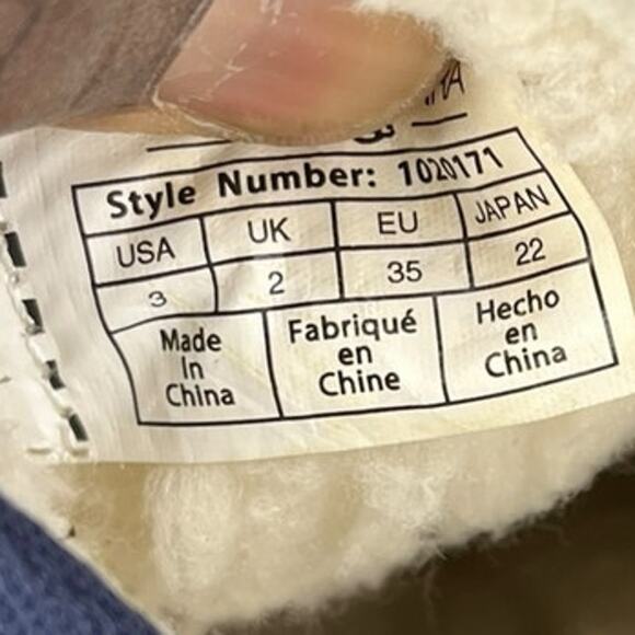 Girls Koolaburra by UGG Victoria Tall 1020171 Suede Winter Snow Boot Size 3 Blue - Picture 6 of 6